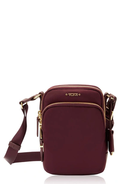 Tumi Voyageur Ruma Nylon Crossbody Bag In Cordovan