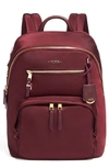 Tumi Voyageur Hilden Nylon Backpack In Cordovan