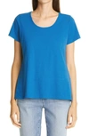 Eileen Fisher U-neck T-shirt In Marne