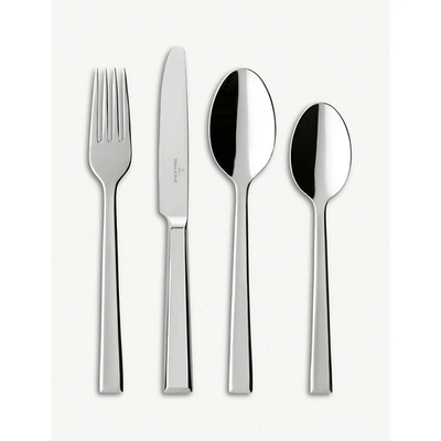 Villeroy & Boch Victor 24-piece Stainless Steel Cutlery Set In Metallic