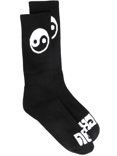 Formy Studio Embroidered Socks In Black