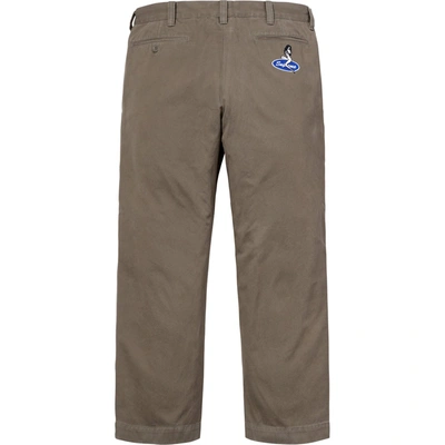Pre-owned Supreme Pin Up Chino Pant Olive