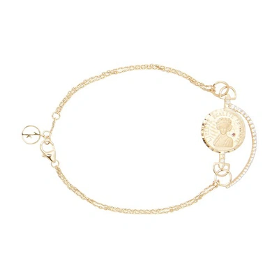 Anissa Kermiche Louise D'or Coin Bracelet In Gold