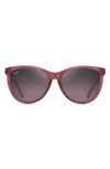 Maui Jim Glory Glory 56mm Polarizedplus2® Cat Eye Sunglasses In Milky Raspberry/ Maui Rose