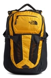 The North Face Recon Backpack In Summit Gold Ripstop/ Tnf Black