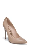 Sam Edelman Danna Pointed Toe Pump In Soft Beige