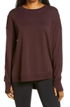 Sweaty Betty After Class Sweatshirt In Black Cherry Purple