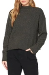 Sanctuary Teddy Mock Neck Sweater In Forest