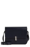 Hugo Boss Nathalie Leather Shoulder Bag In Dark Blue