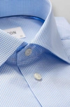 Eton Contemporary Fit Check Button-up Dress Shirt In Blue