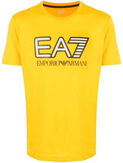 Ea7 Yellow Logo T-shirt