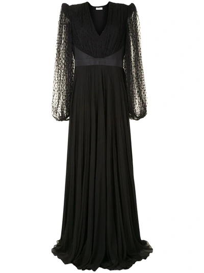 Givenchy Sheer-lace Detail Dress In Black