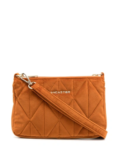 Lancaster Actual Quilted Crossbody Bag In Orange