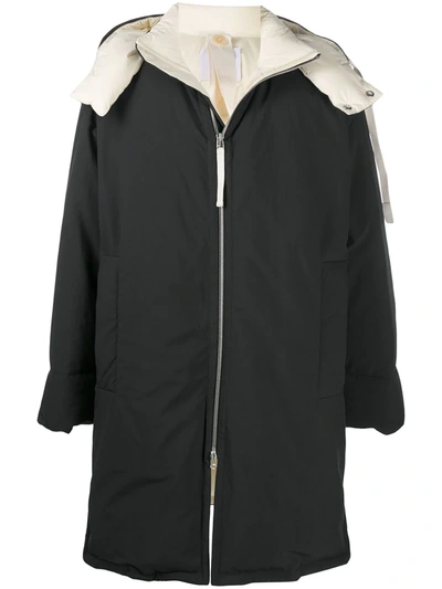 Oamc Emile Feather Down Parka In Black