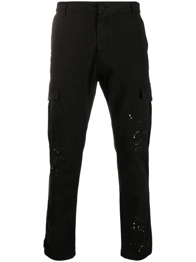 Family First Slim-fit Cargo Trousers In Black