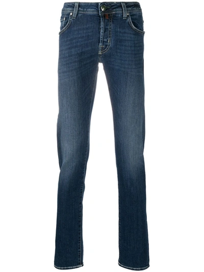 Jacob Cohen Low-rise Slim-fit Jeans In Blue