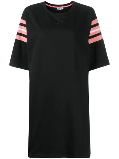Fila Terri Oversized T-shirt Dress In Black