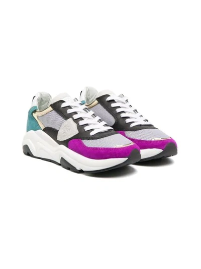 Philippe Model Teen Eze Panelled Chunky Trainers In Grey