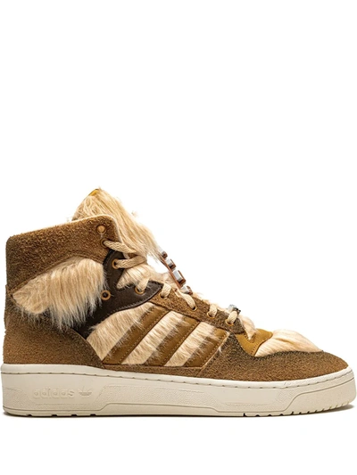 Adidas Originals X Star Wars Rivalry Hi Chewbacca Sneakers In Brown