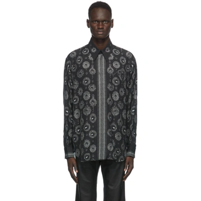 Givenchy Black & Grey Jewelry Printed Shirt In 002-black/g