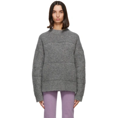 Jacquemus Grey Mohair 'la Maille Albi' Sweater