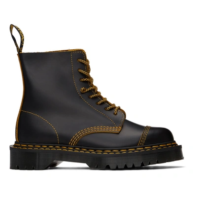 DR. MARTENS' DR. MARTENS BLACK 1460 PASCAL DOUBLE-STITCH LACE-UP BOOTS 