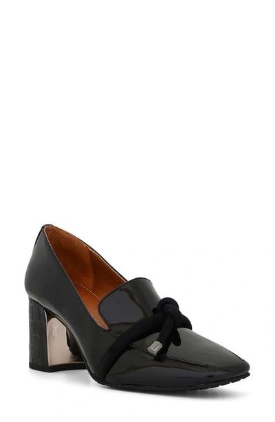 Donald Pliner Camee Snake Embossed Pump In Black Patent Leather