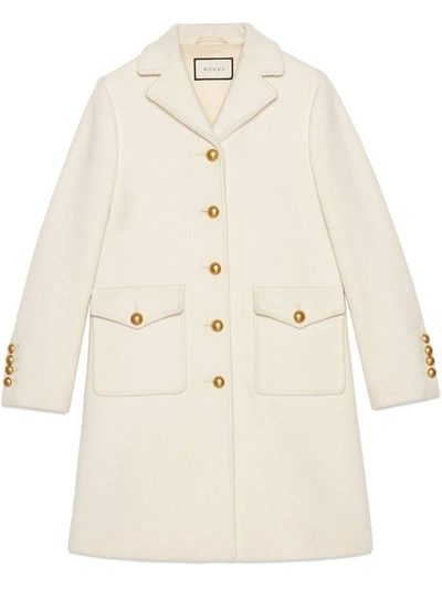 Gucci Coats In Bianco