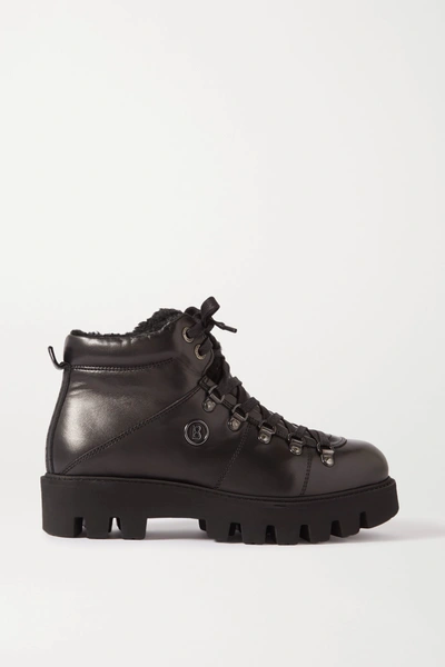 Bogner Copenhagen Shearling-lined Leather Ankle Boots In Black