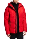 Canada Goose Men's Hybridge Down Coat In Red