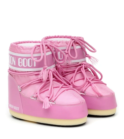 Moon Boot Kids' Nylon Snow Boots In Pink | ModeSens