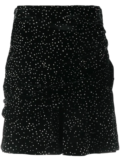 Iro Joleta Polka-dot Skirt In Black