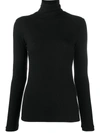 Loulou Studio Ribbed Turtleneck Sweater In Black