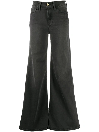 Frame Wide-leg Jeans In Black