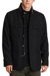 Karl Lagerfeld Men's 4-pocket Wool Blazer W/ Bib In Black