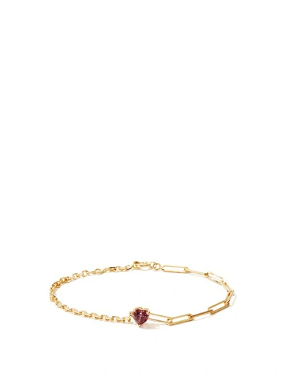 Yvonne Léon 18-karat Gold Rhodolite Bracelet