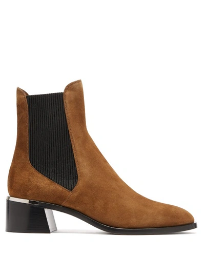 Jimmy Choo Rourke 45 Suede Chelsea Boots In Clove