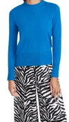 Equipment Sanni Crew Neck Cashmere Sweater In Bleu Electrique