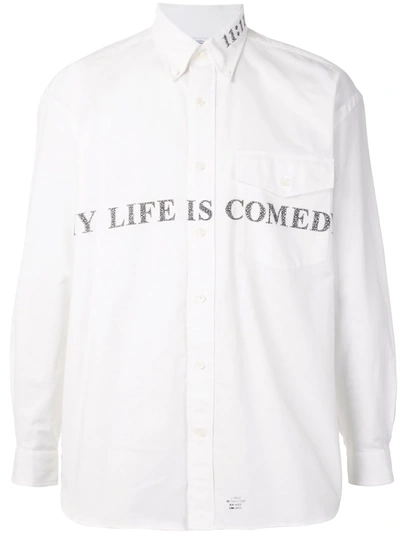 Takahiromiyashita The Soloist My Life Is Comedy Shirt In White