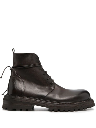 Marsèll Military-style Lace-up Boots In Brown