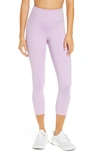 Girlfriend Collective Womens Lilac Compressive 7/8 High-rise Stretch-recycled Polyester Leggings S In Purple