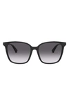 Valentino Rockstud 57mm Gradient Square Sunglasses In Multicolor