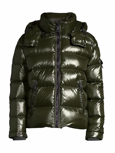 Sam Glacier Down Puffer Jacket In Dark Military