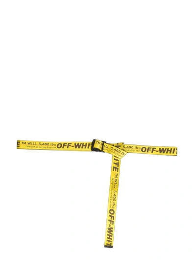Off-white Classic Industrial Belt In Giallo