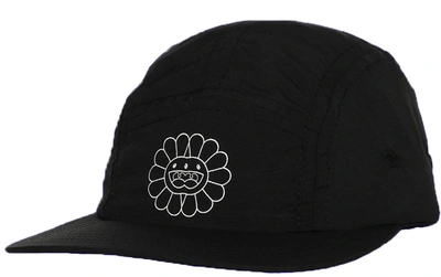 Pre-owned Takashi Murakami  Complexcon Mutated Flowers 5 Panel Hat Black