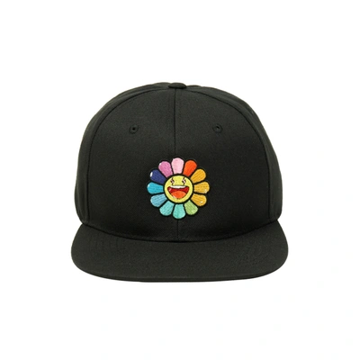Pre-owned Takashi Murakami  X J Balvin Rainbow Flower Hat Black