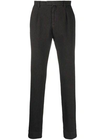 Briglia 1949 Fitted Tailored Trousers In Grey