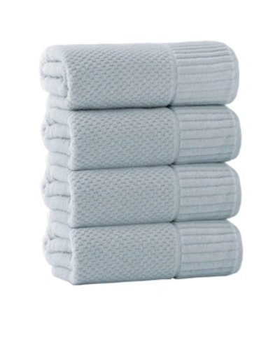 Enchante Home Timaru 4-pc. Bath Towels Turkish Cotton Towel Set Bedding In Blue
