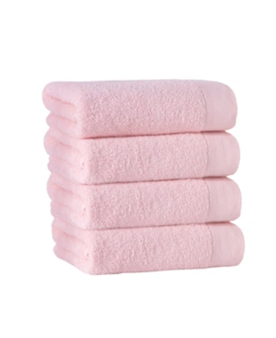 Enchante Home Signature 8-pc. Wash Towels Turkish Cotton Towel Set Bedding In Bright Pink