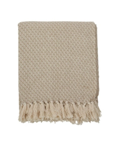 Saro Lifestyle Classic Throw In Beige